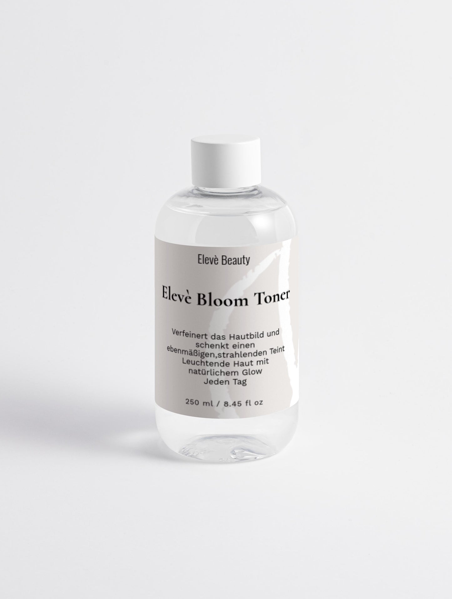 Elevè Bloom Toner Flasche - Gesichtstoner für strahlende Porzellanhaut, feuchtigkeitsspendend und glättend. Ebenmäßig strahlender Teint. Leuchtende Haut mit natürlichem Glow. Jeden Tag. Verfeinert das Hautbild.
