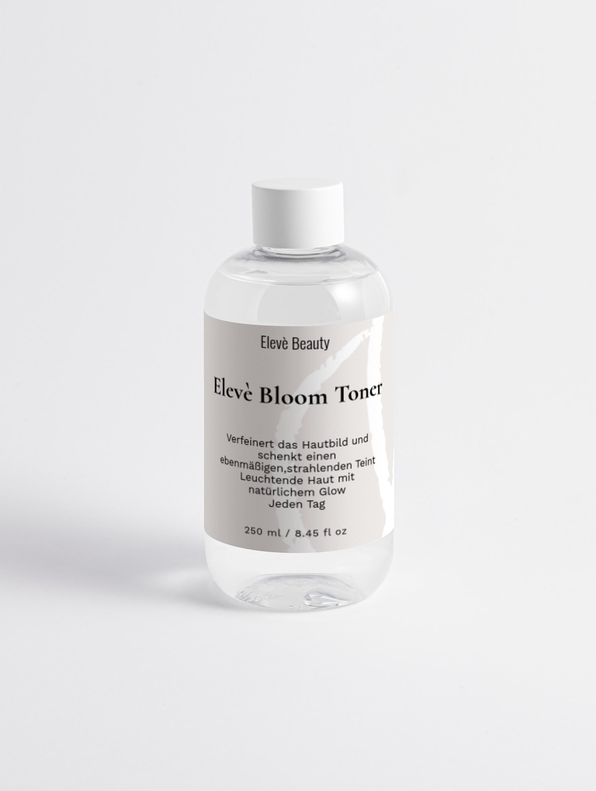 Elevè Bloom Toner Flasche - Gesichtstoner für strahlende Porzellanhaut, feuchtigkeitsspendend und glättend. Ebenmäßig strahlender Teint. Leuchtende Haut mit natürlichem Glow. Jeden Tag. Verfeinert das Hautbild. 